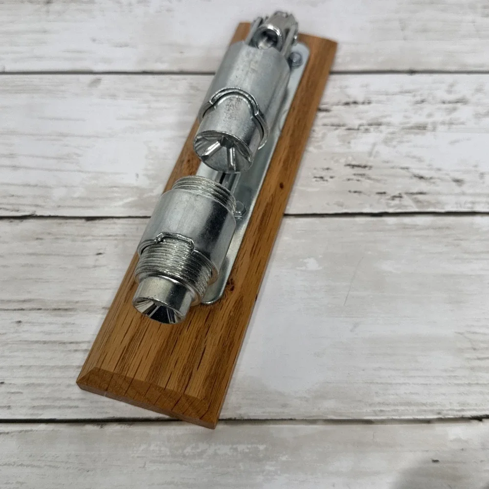 Vintage Adams Pecan Cracker Lever Action Nutcracker Tool With Original Box USA